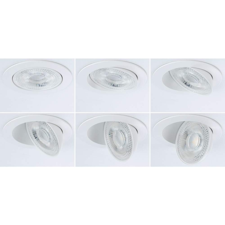 Paulmann LED Einbauleuchte White Select Aumus Weiß 3er-Set 5W 700lm 3-Step-Dim 2700 - 6500K rund schwenkbar White-Select 230V