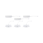 LED Einbauleuchte White Select Aumus Weiß 3er-Set 5W 700lm 3-Step-Dim 2700 - 6500K rund schwenkbar White-Select 230V