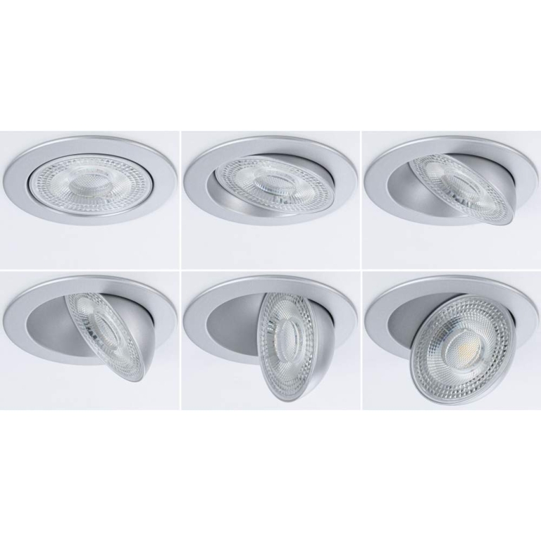 Paulmann LED Einbauleuchte White Select Aumus Chrom matt 3er-Set 5W 700lm 3-Step-Dim 2700 - 6500K rund schwenkbar White-Select 230V