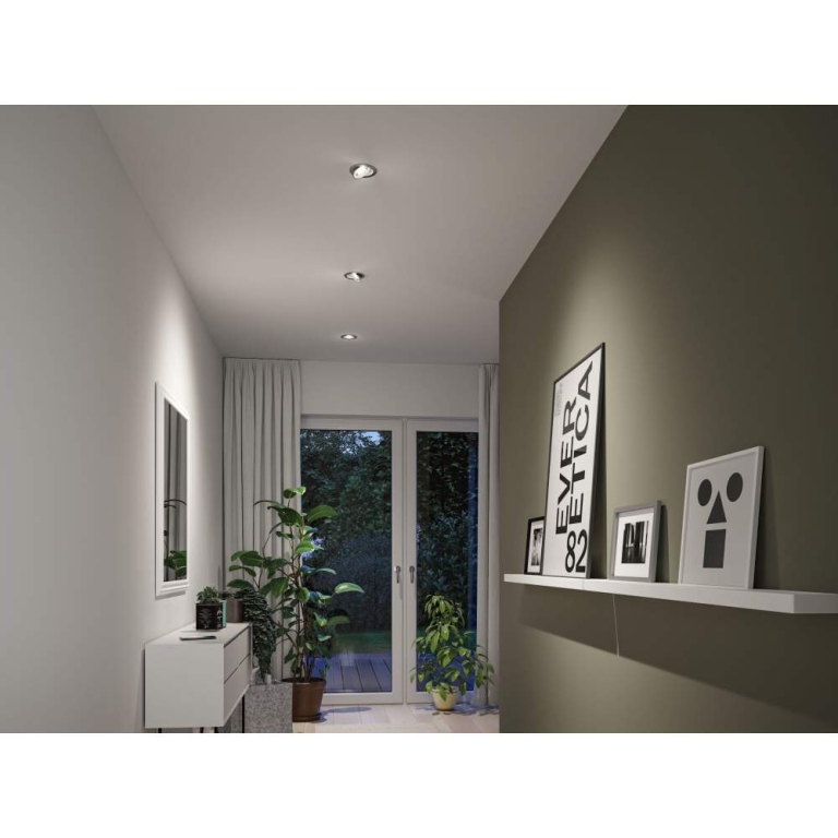 Paulmann LED Einbauleuchte White Select Aumus Chrom matt 3er-Set 5W 700lm 3-Step-Dim 2700 - 6500K rund schwenkbar White-Select 230V