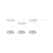 LED Einbauleuchte White Select Aumus Chrom matt 3er-Set 5W 700lm 3-Step-Dim 2700 - 6500K rund schwenkbar White-Select 230V