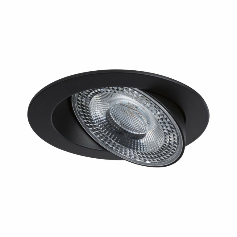 Paulmann LED Einbauleuchte White Select Aumus Schwarz Einzelspot 5W 700lm 3-Step-Dim 2700 - 6500K rund schwenkbar White-Select 230V