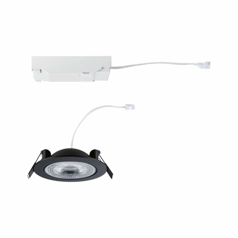 Paulmann LED Einbauleuchte White Select Aumus Schwarz Einzelspot 5W 700lm 3-Step-Dim 2700 - 6500K rund schwenkbar White-Select 230V