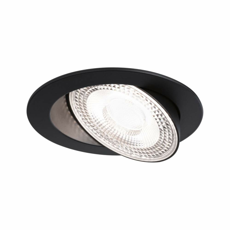Paulmann LED Einbauleuchte White Select Aumus Schwarz Einzelspot 5W 700lm 3-Step-Dim 2700 - 6500K rund schwenkbar White-Select 230V