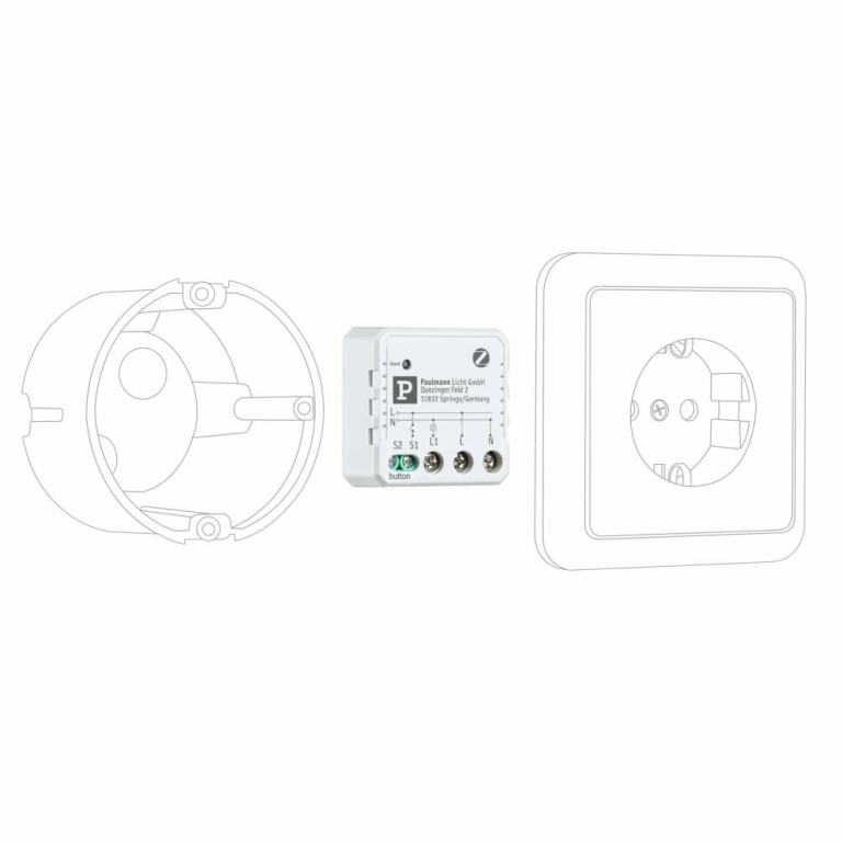 Paulmann Unterputzaktor Smart Home Zigbee 3.0 On/Off Weiß