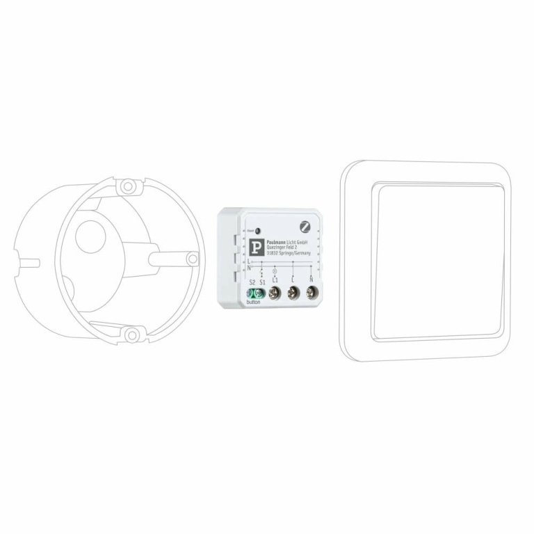 Paulmann Unterputzaktor Smart Home Zigbee 3.0 On/Off Weiß