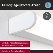Selection Bathroom LED Wandleuchte Arneb  IP44  3000K 1000lm 230V 12,5W  Weiß