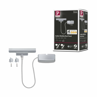 Paulmann URail Kabeleinspeisung Zigbee 1m Chrom matt max. 100W
