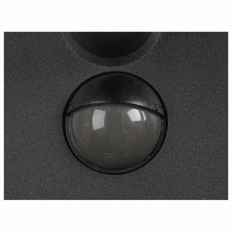 SLV LED Wandleuchte Q-RING schwarz matt mit Sensor 10W 3000K IP54