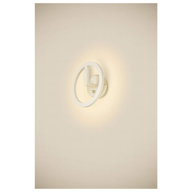 SLV LED Wandleuchte Q-RING weiß matt mit Sensor 10W 3000K IP54