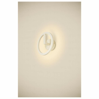 SLV LED Wandleuchte Q-RING weiß matt 10W 3000K IP65 dimmbar