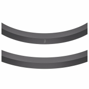 LED Pendelleuchte One Vertical in schwarz matt mit CCT-Switch 40W dimmbar