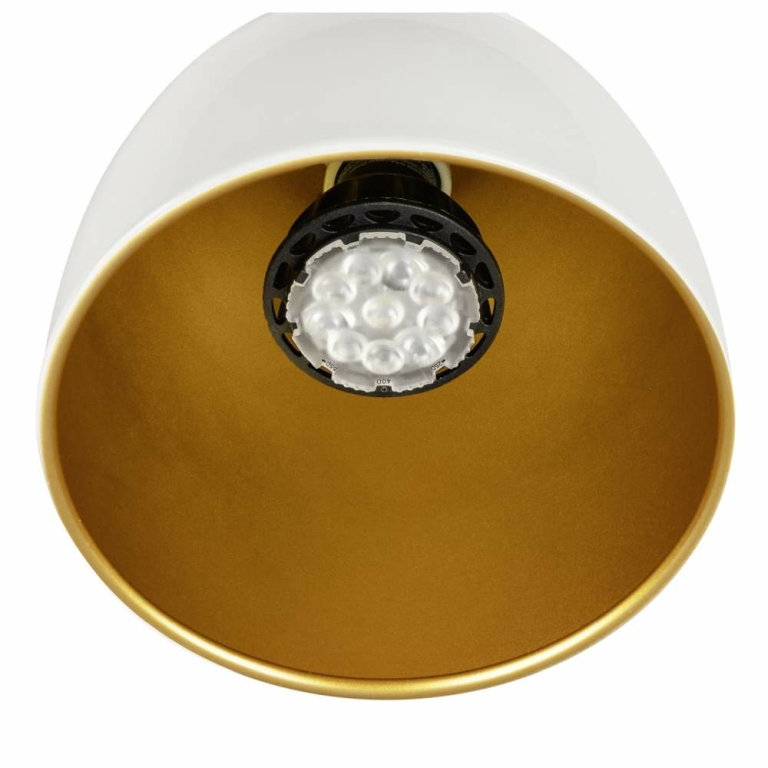 SLV PARA CONE 14, 3 Phasen System Leuchte, GU10, weiß/gold