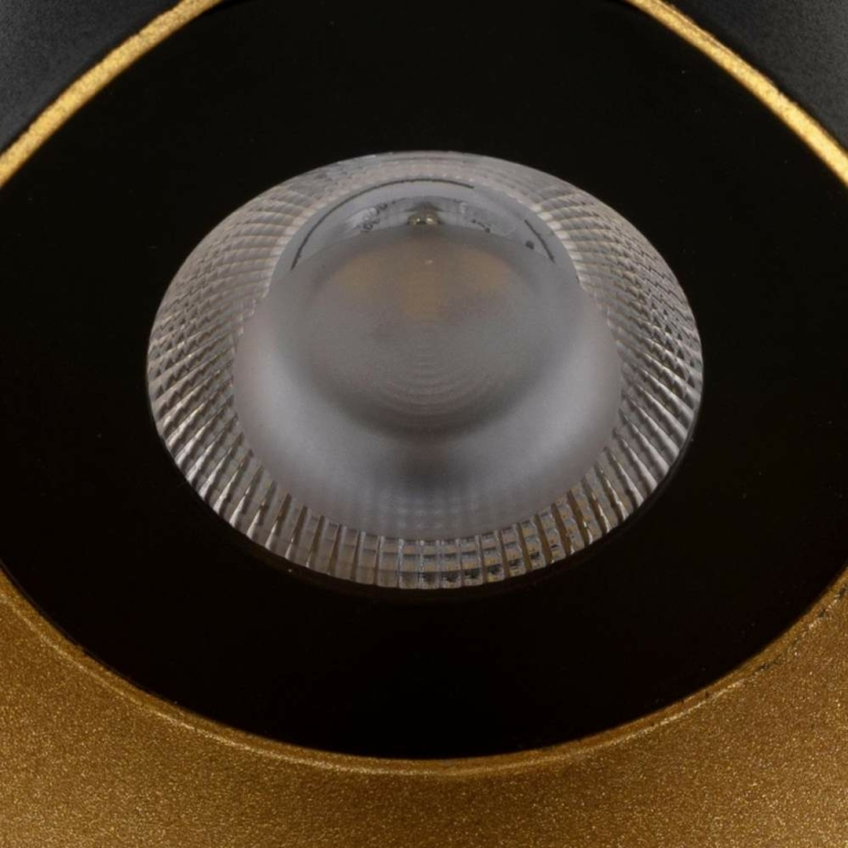 SLV Outdoor-Wandleuchte MODELA schwarz/gold up/down 2700K PHASE dimmbar IP65