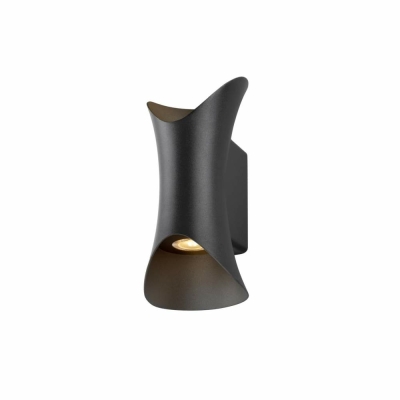 SLV Outdoor-Wandleuchte MODELA schwarz up/down 2700K PHASE dimmbar IP65