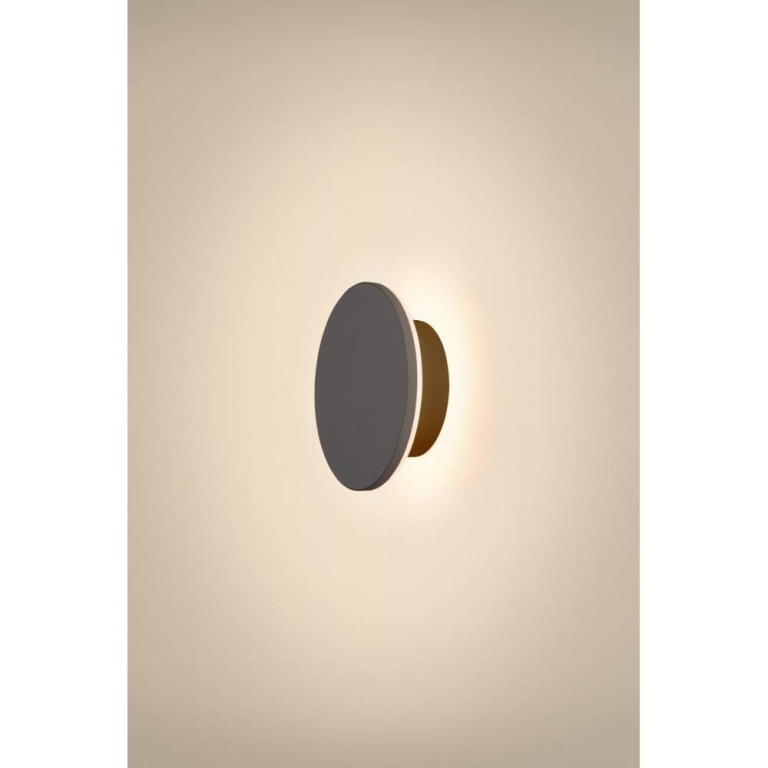 SLV D-RING S, Wandleuchte, PHASE, 2700/3000K, PHASE, IP65, schwarz