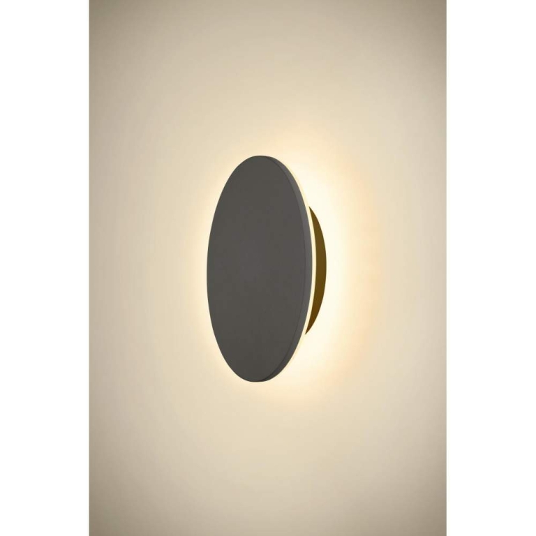 SLV D-RING M, Wandleuchte, PHASE, 2700/3000K, PHASE, IP65, schwarz