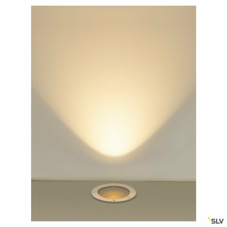 SLV DASAR® L, RL runde Abdeckung 24° 3000 K incl. DALI-Treiber edelstahl