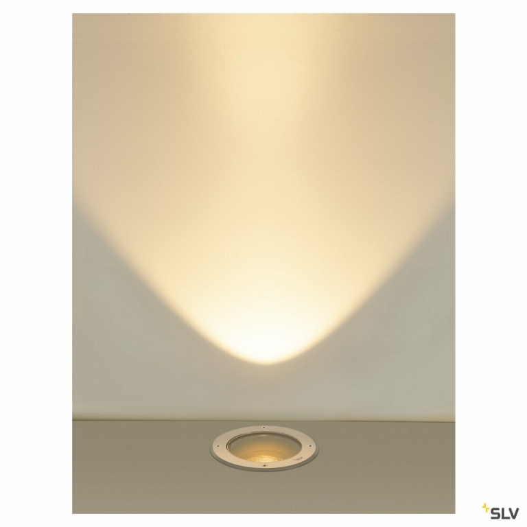 SLV DASAR® L, RL runde Abdeckung 24° 3000 K incl. DALI-Treiber edelstahl
