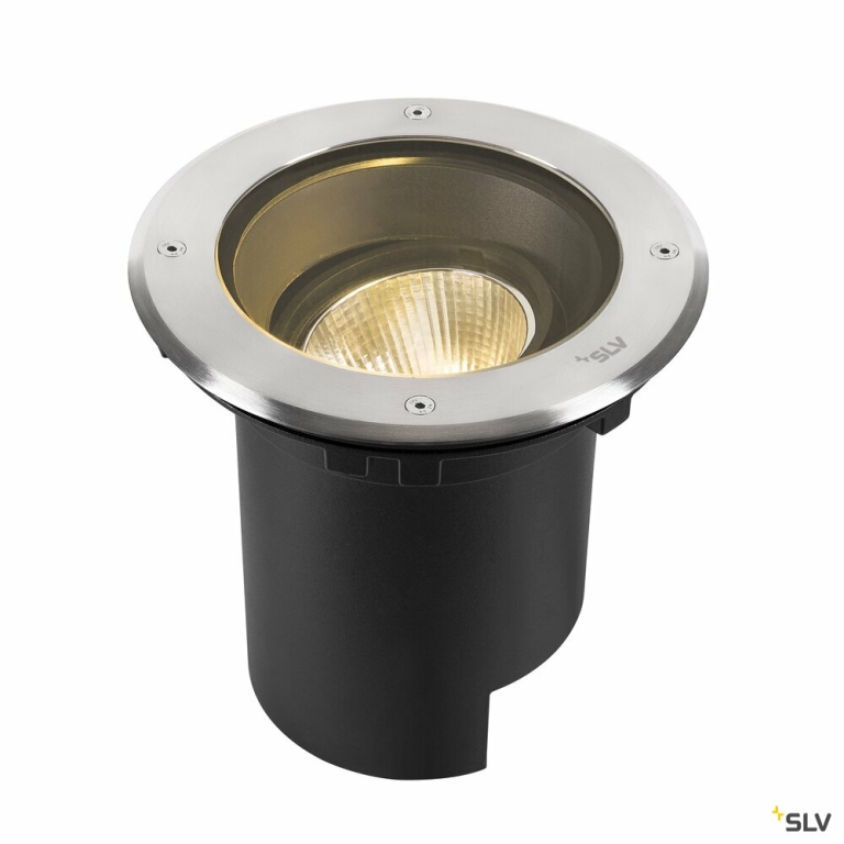 SLV DASAR® L, RL runde Abdeckung 24° 3000 K incl. DALI-Treiber edelstahl