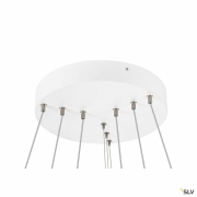 ONE FLAT, Pendelleuchte, triple, 300 cm, 2700/3000 K, DALI 2, Touch, weiß