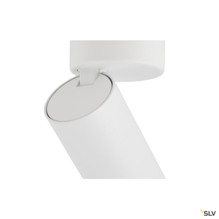 SLV KAMI, Wand- und Deckenaufbauleuchte, 1x max. 10 W, GU10, weiß/schwarz