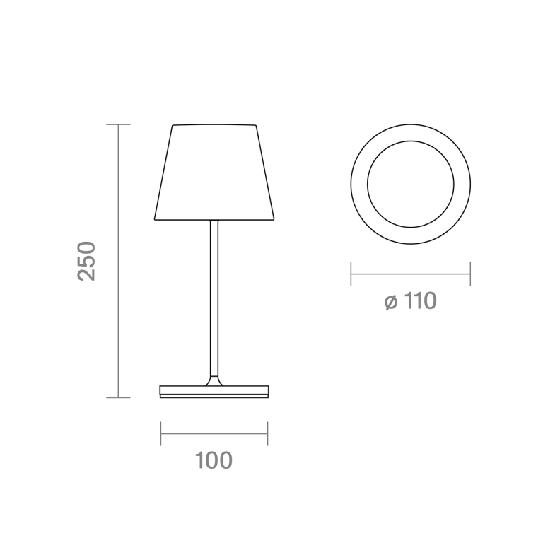 SIGOR Akku-Tischleuchte Nuindie mini USB-C dünenbeige