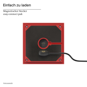 Akku-Tischleuchte Nutalis feuerrot