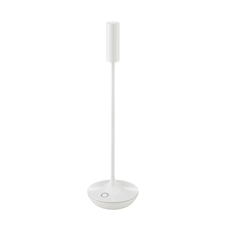 SIGOR Akku-Tischleuchte Nucandle 310mm keramikweiß