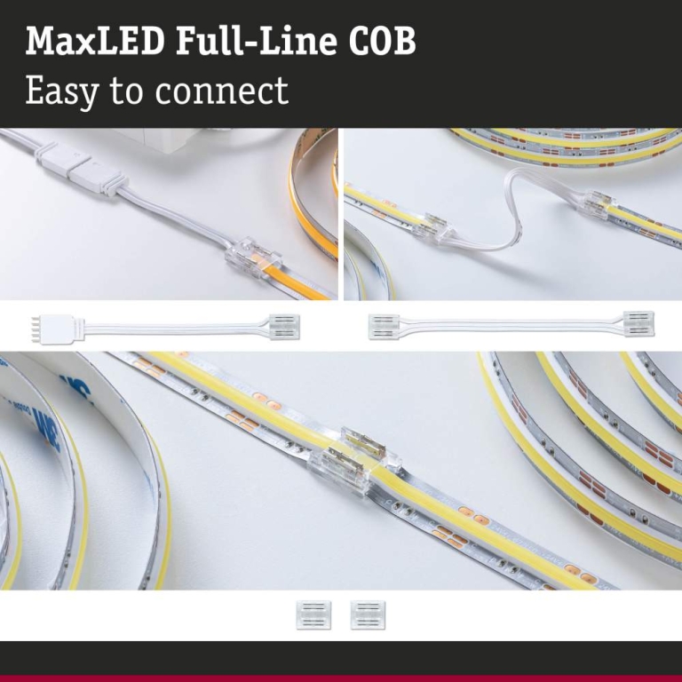 Paulmann MaxLED Connector Set Full-Line COB Tunable White Weiß/Transparent