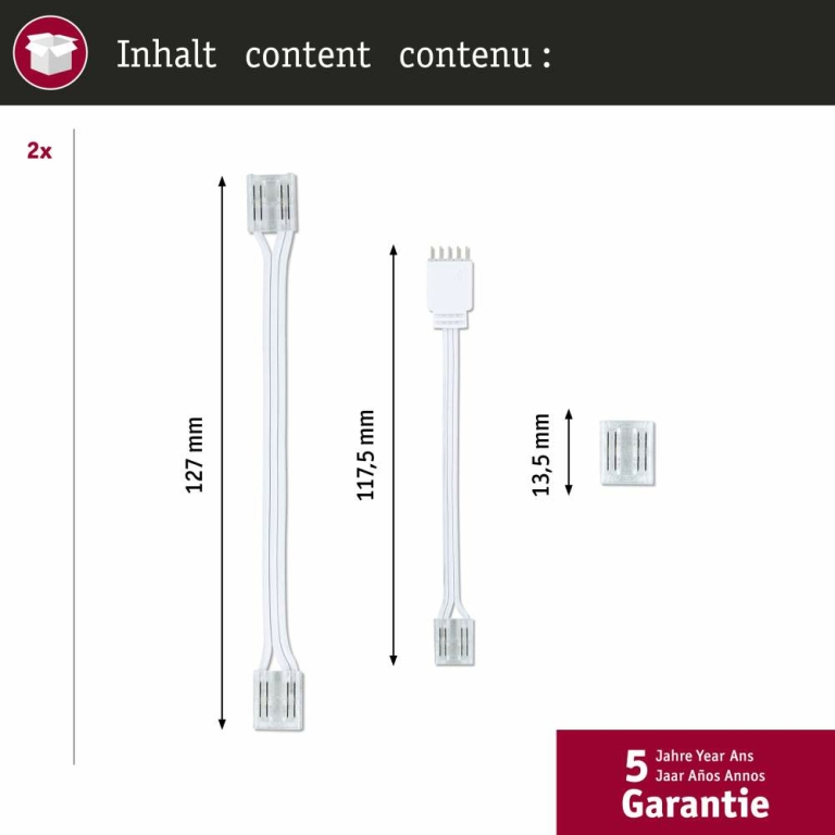 Paulmann MaxLED Connector Set Full-Line COB Weiß Transparent