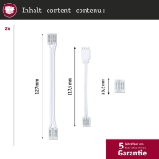MaxLED Connector Set Full-Line COB Weiß Transparent