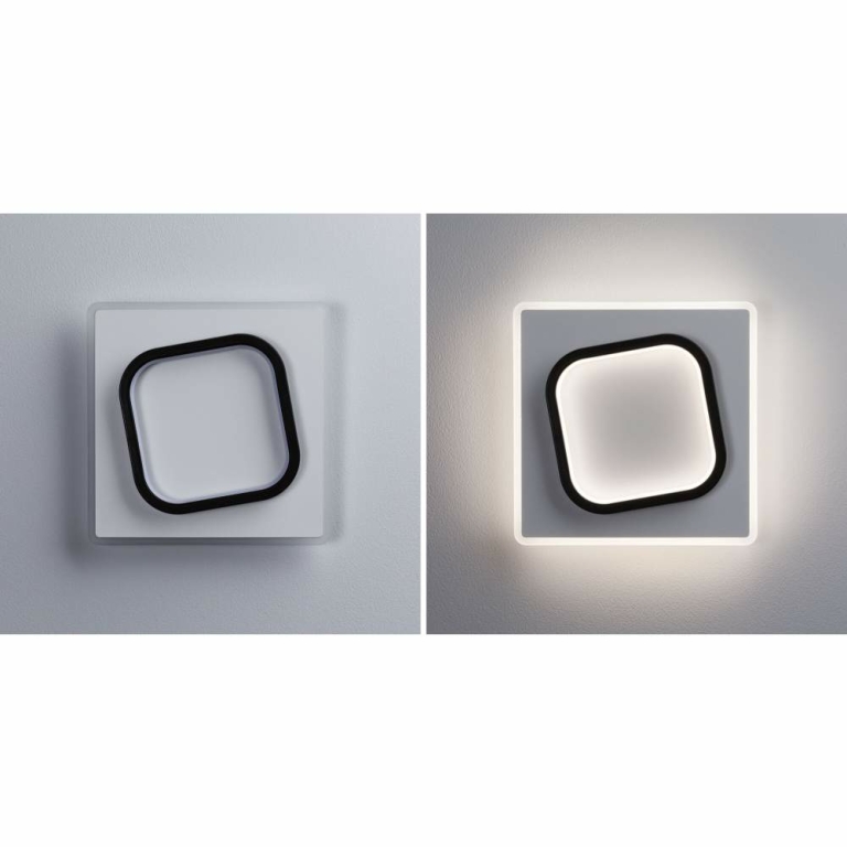 Paulmann LED Wandleuchte 2Form   4000K 1600lm / 1125lm 230V 13 / 9W  Weiß Schwarz