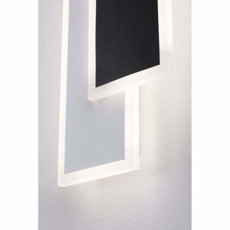 Paulmann LED Wandleuchte 2Form   4000K 1010lm / 1010lm 230V 8 / 8W  Weiß Schwarz