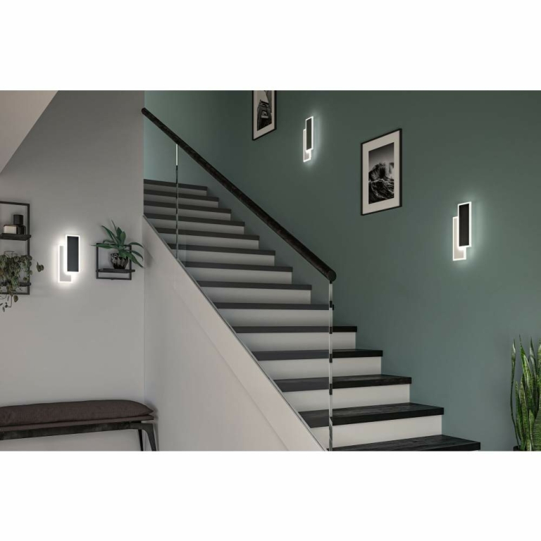 Paulmann LED Wandleuchte 2Form   4000K 1010lm / 1010lm 230V 8 / 8W  Weiß Schwarz