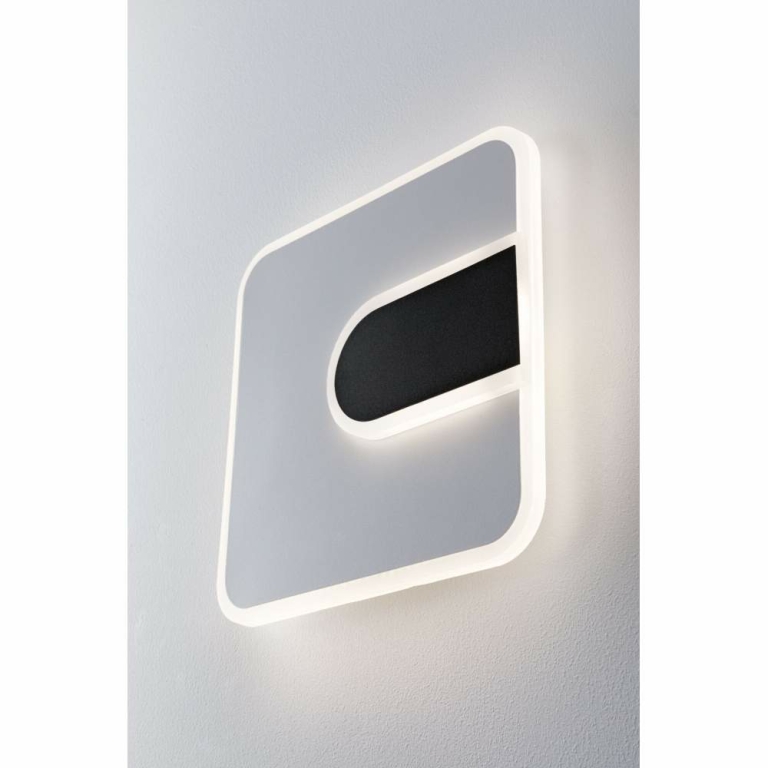 Paulmann LED Wandleuchte 2Form   4000K 1570lm / 460lm 230V 12,5 / 3,6W  Weiß Schwarz