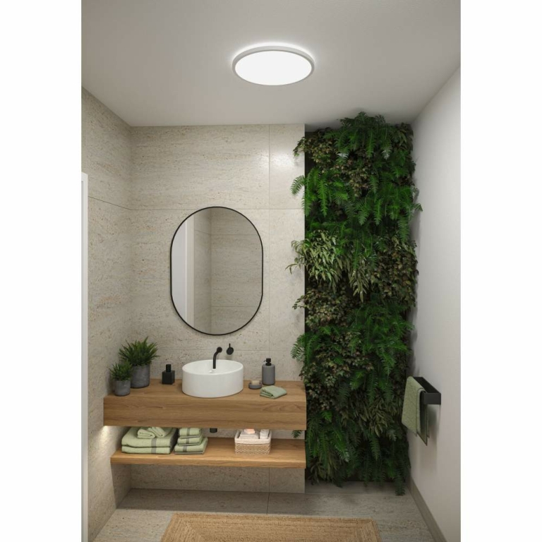 Paulmann LED Panel Atria Shine  IP44 rund 398mm  20,8W 2800lm White Switch Weiß