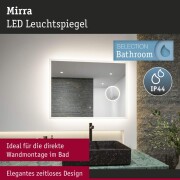 LED Leuchtspiegel Mirra  IP44  4000K 750lm / 270lm 230V 20W dimmbar Spiegel
