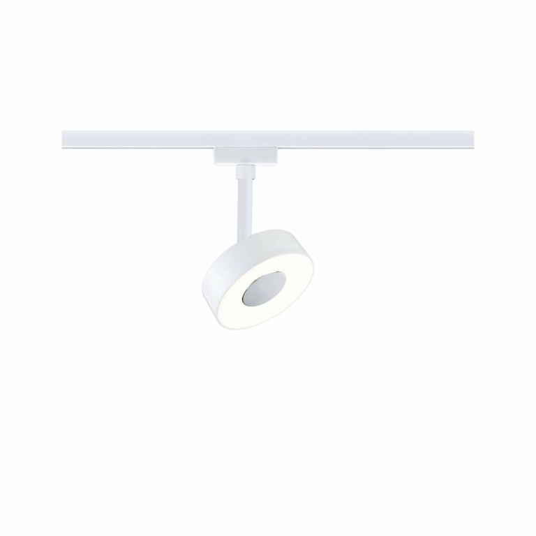 Paulmann URail LED Schienenspot 3-Step-Dim Circle Einzelspot  210lm 5W 3000K dimmbar 230V Signalweiß