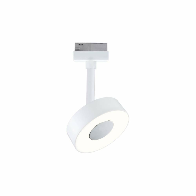Paulmann URail LED Schienenspot 3-Step-Dim Circle Einzelspot  210lm 5W 3000K dimmbar 230V Signalweiß