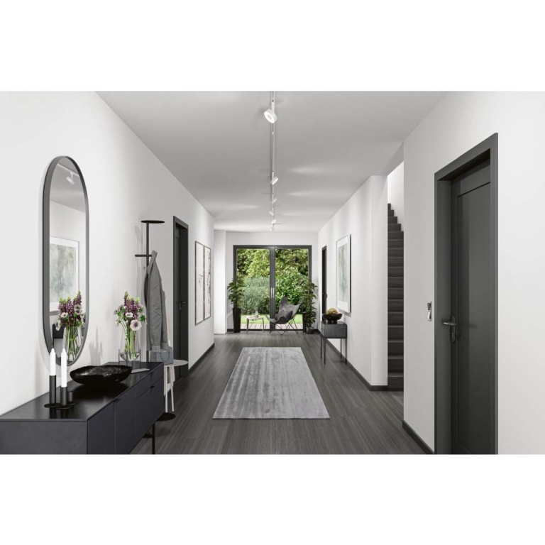 Paulmann URail LED Schienenspot 3-Step-Dim Circle Einzelspot  210lm 5W 3000K dimmbar 230V Signalweiß