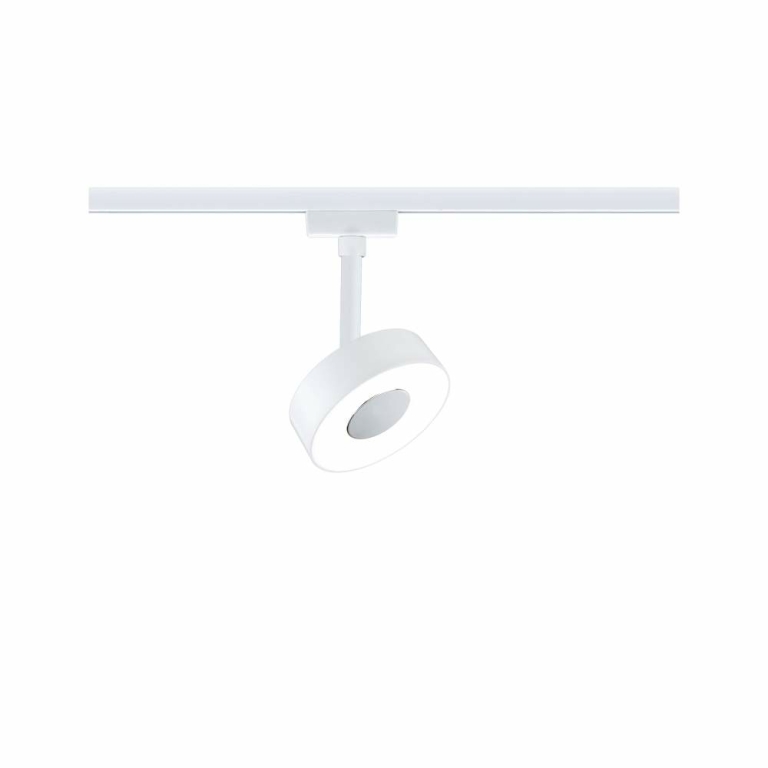 Paulmann URail LED Schienenspot 3-Step-Dim Circle Einzelspot  220lm 5W 4000K dimmbar 230V Signalweiß