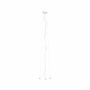 LED Deckenleuchte Volea Weiß/Silber dimmbar inkl. Pendelabhängung ⌀ 40cm IP44 18,5W 3000K