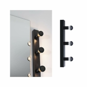 Set Spiegelleuchte Regula II inkl. Leuchtmittel 3-flammig
  E14 2700K 3x470lm 230V 3x4,5W dimmbar Schwarz Kopfspiegel Schwarz matt