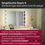 Set Spiegelleuchte Regula II inkl. Leuchtmittel 4-flammig
  E14 2700K 4x470lm 230V 4x4,5W dimmbar Chrom Opal