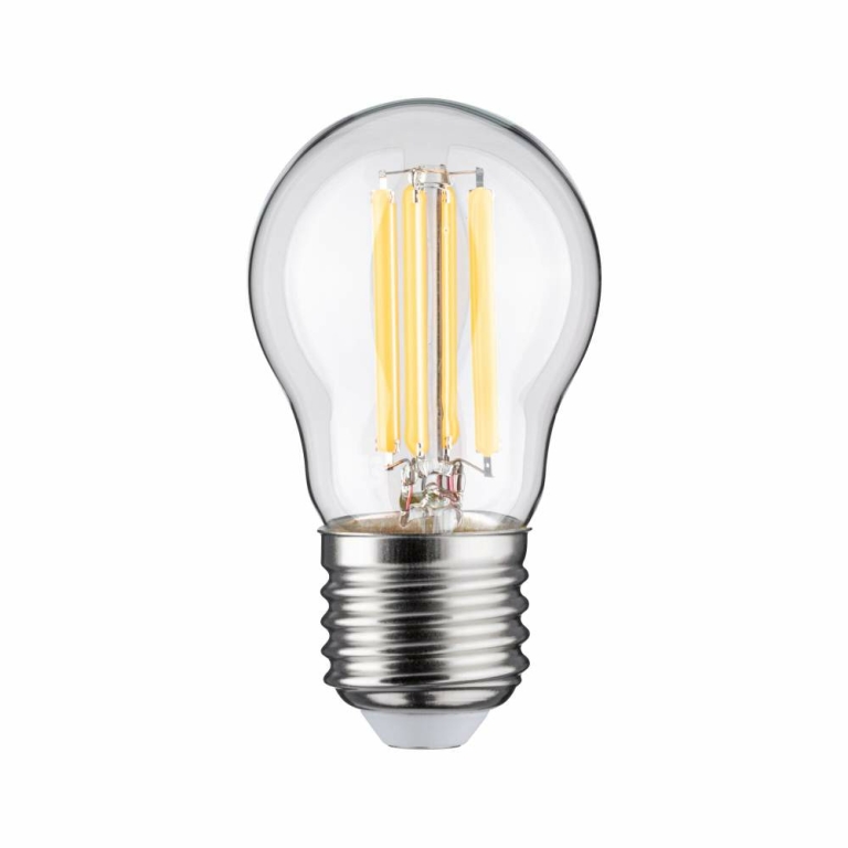 Paulmann Eco-Line Filament 230V LED Tropfen E27 1er-Set  80 mm 525lm 2,5W 3000K  Klar