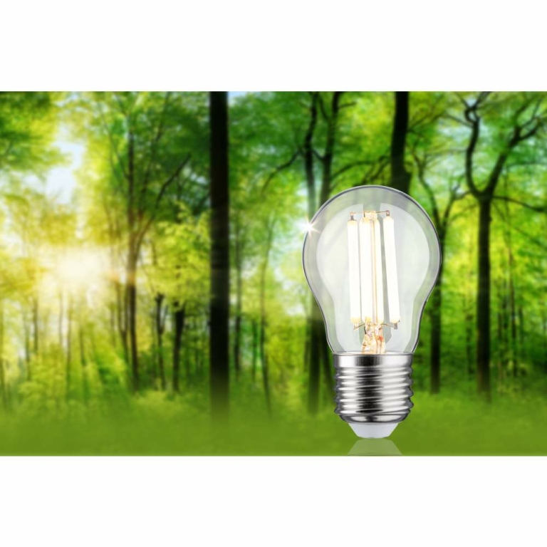 Paulmann Eco-Line Filament 230V LED Tropfen E27 1er-Set  80 mm 840lm 4W 3000K  Klar