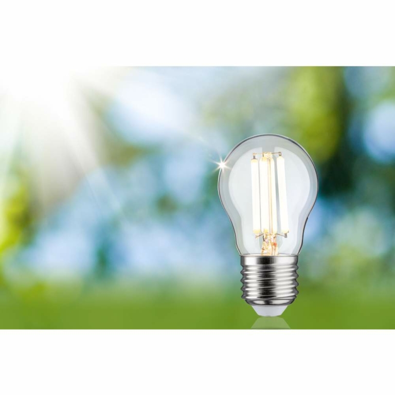 Paulmann Eco-Line Filament 230V LED Tropfen E27 1er-Set  80 mm 840lm 4W 3000K  Klar