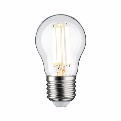 Paulmann Eco-Line Filament 230V LED Tropfen E27 1er-Set  80 mm 840lm 4W 3000K  Klar