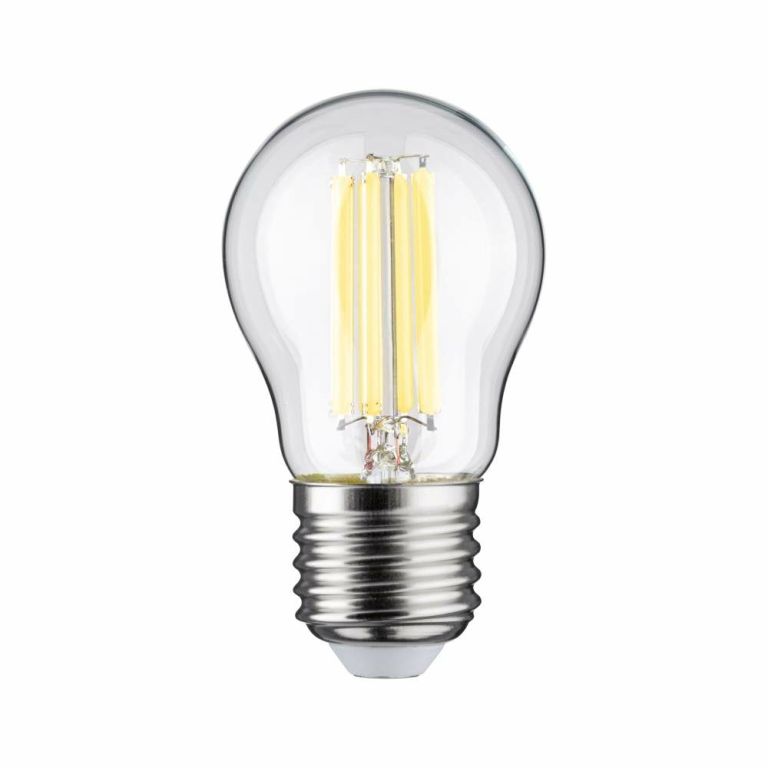 Paulmann Eco-Line Filament 230V LED Tropfen E27 1er-Set  80 mm 840lm 4W 4000K  Klar